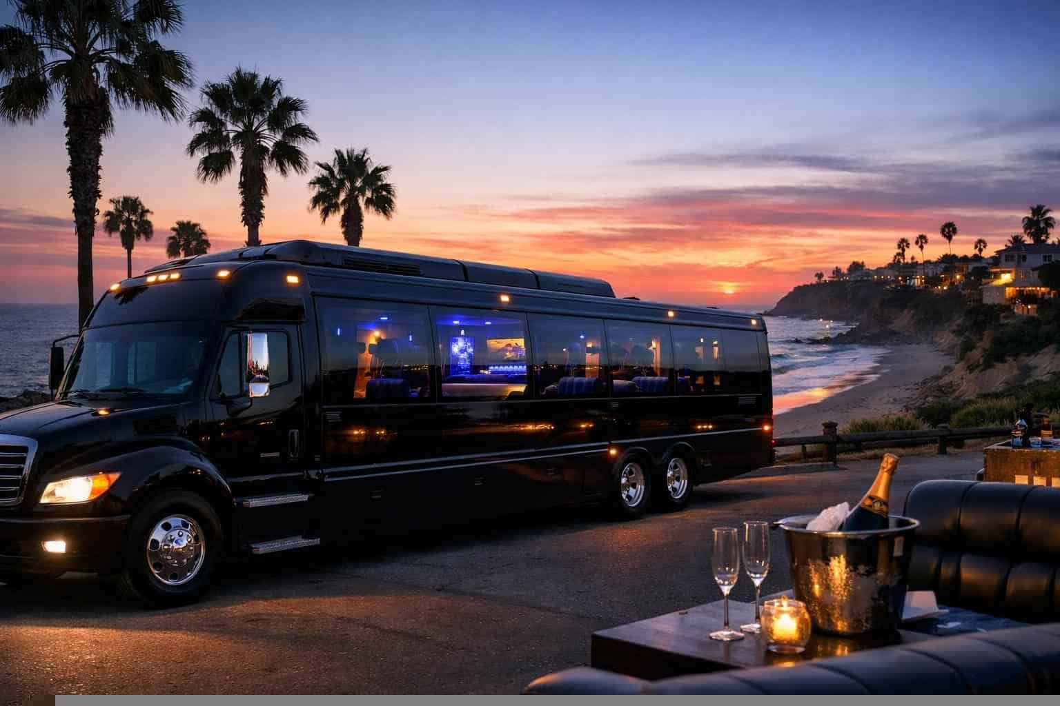 Encinitas CA Black Party Bus Rental