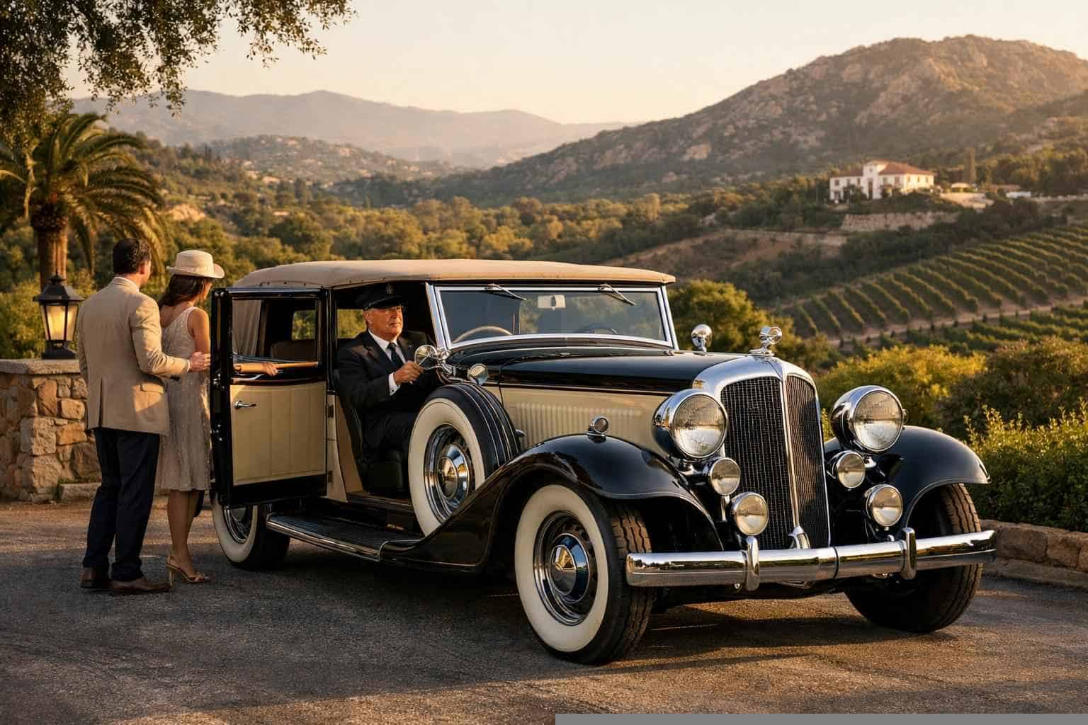 Escondido CA Antique Vehicle Rental with Driver