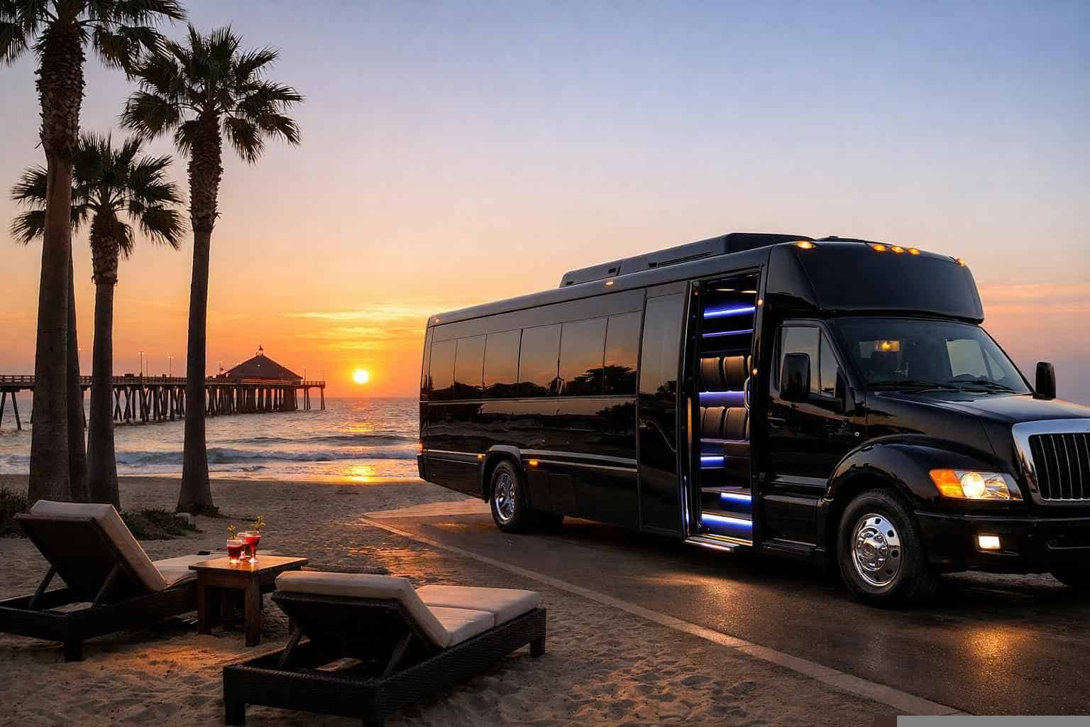 Imperial Beach CA Limo Bus Rental