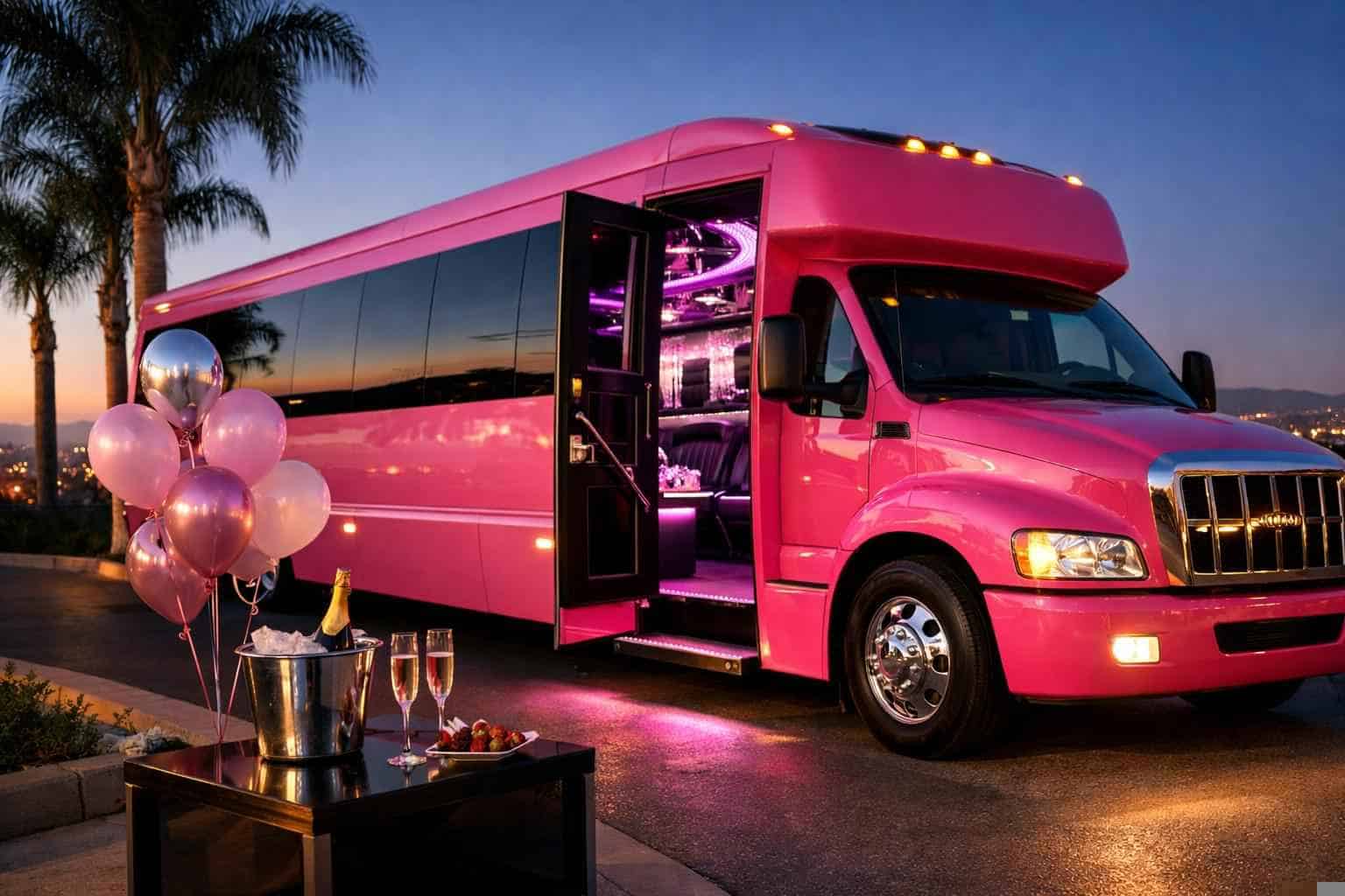 La Mesa Ca Pink Party Bus Rental