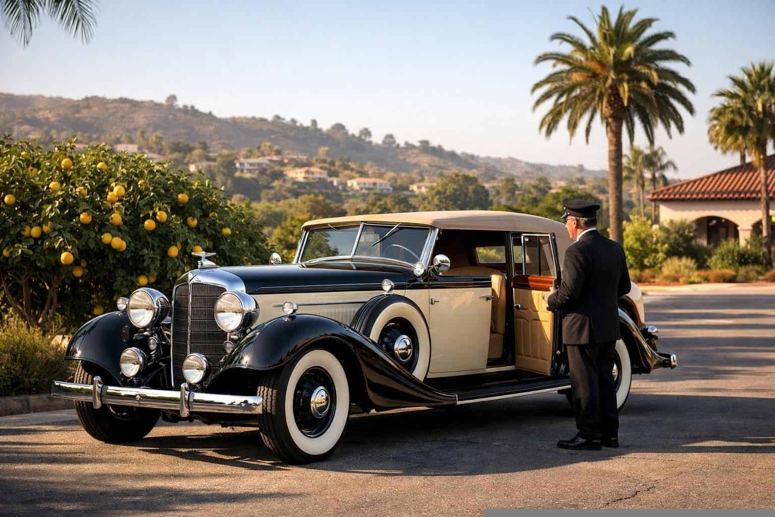 Lemon Grove CA Antique Vehicle Rental with Driver