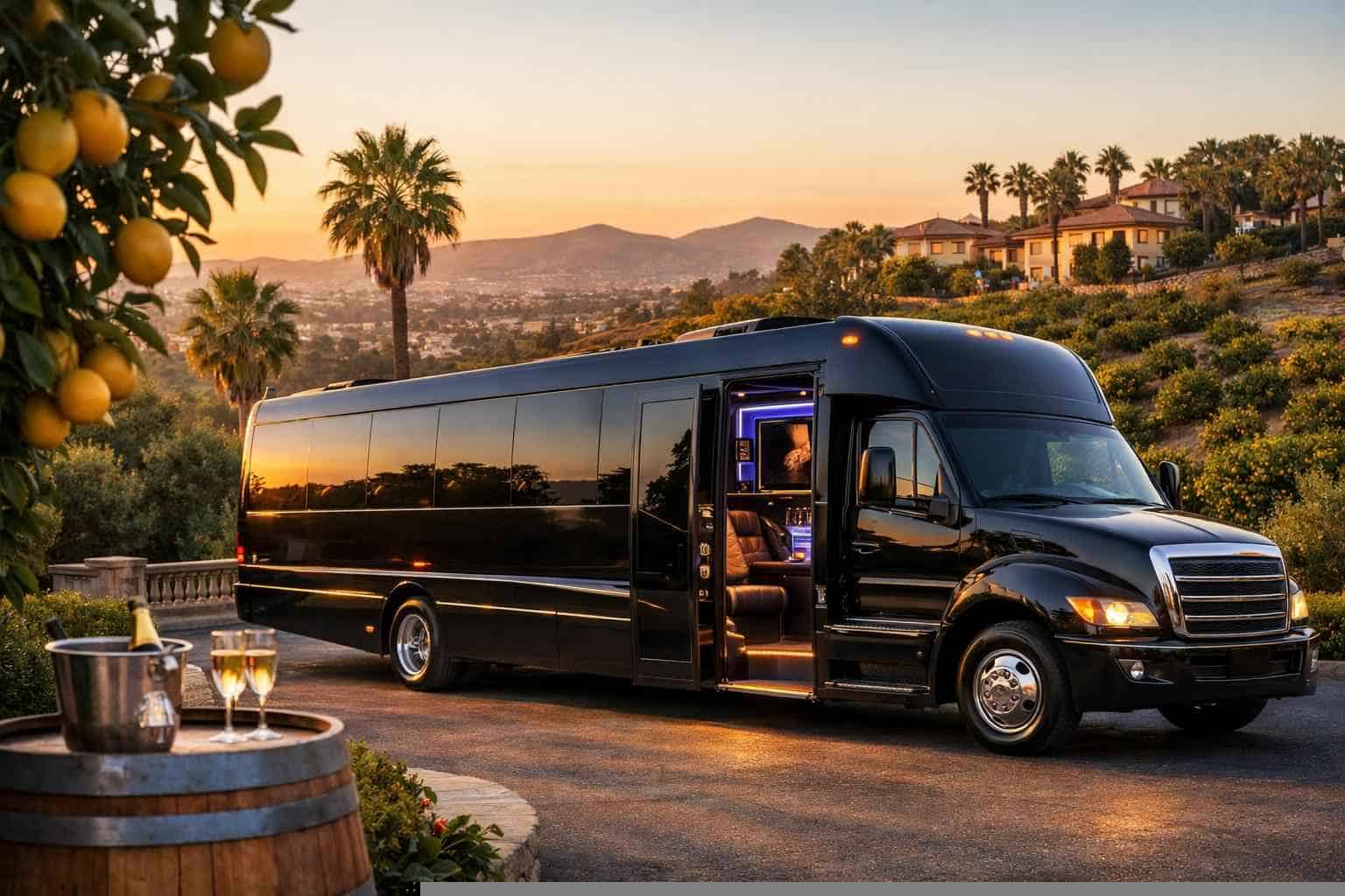 Lemon Grove CA Limo Bus Rental