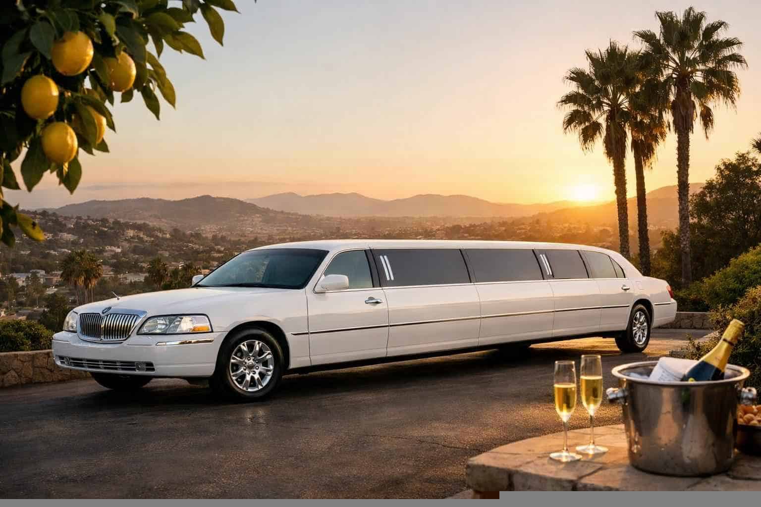 Lemon Grove CA White Limo Rental