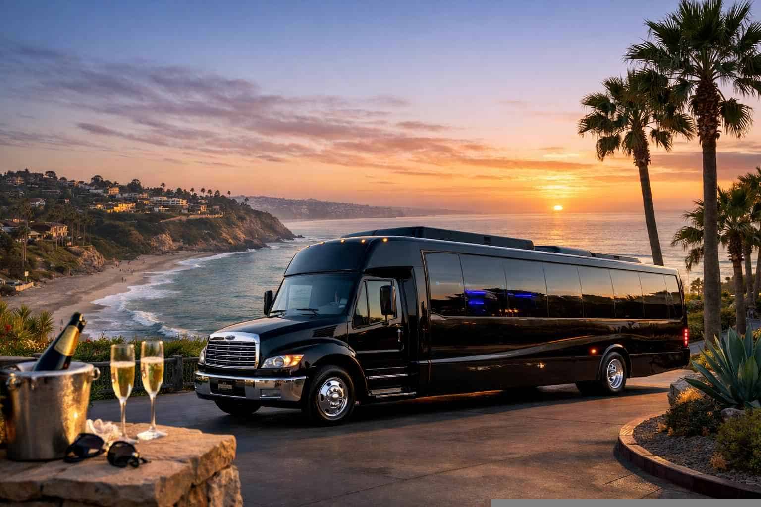 Limo Bus Rental Del Mar CA
