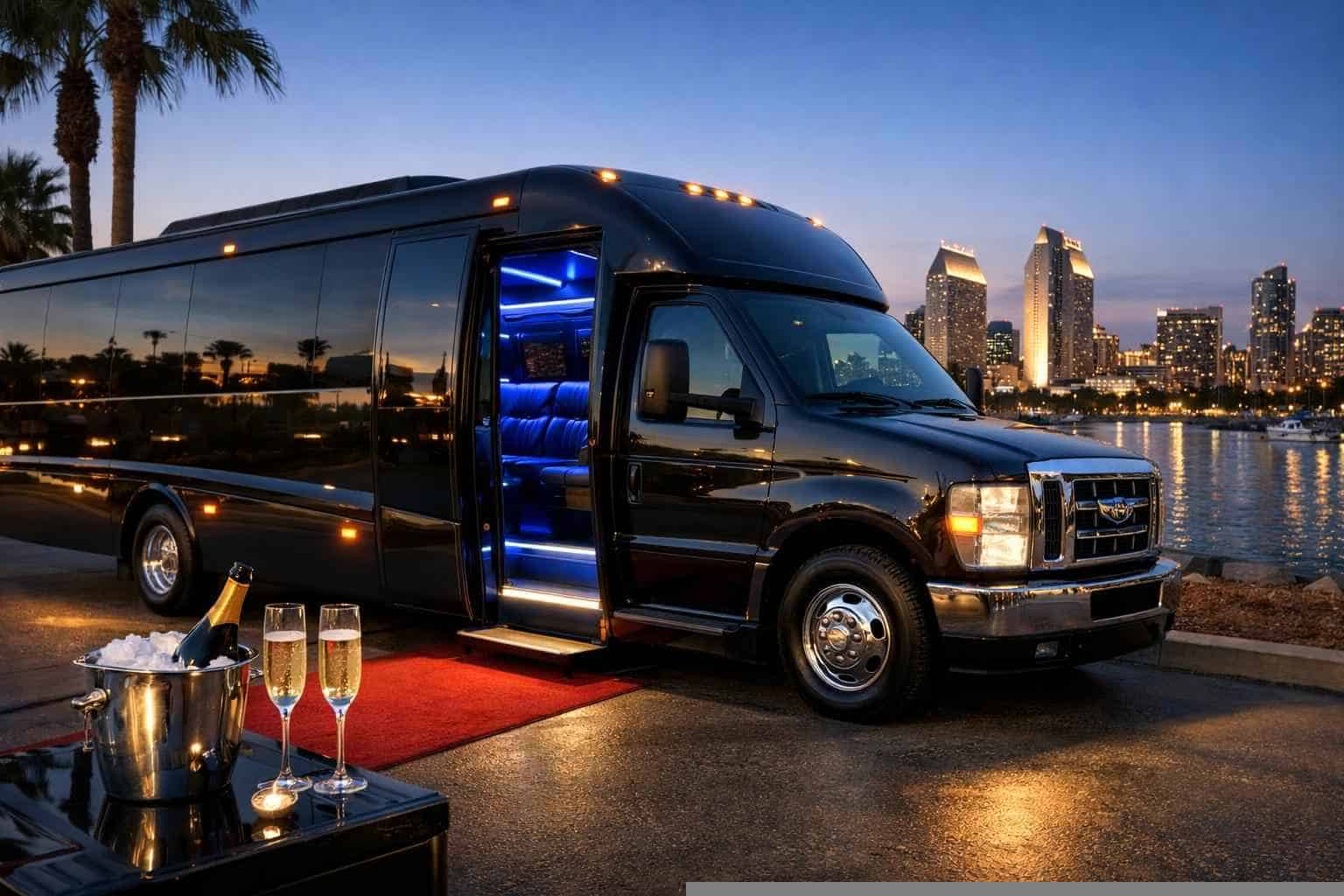 Limo Bus Rental National City CA