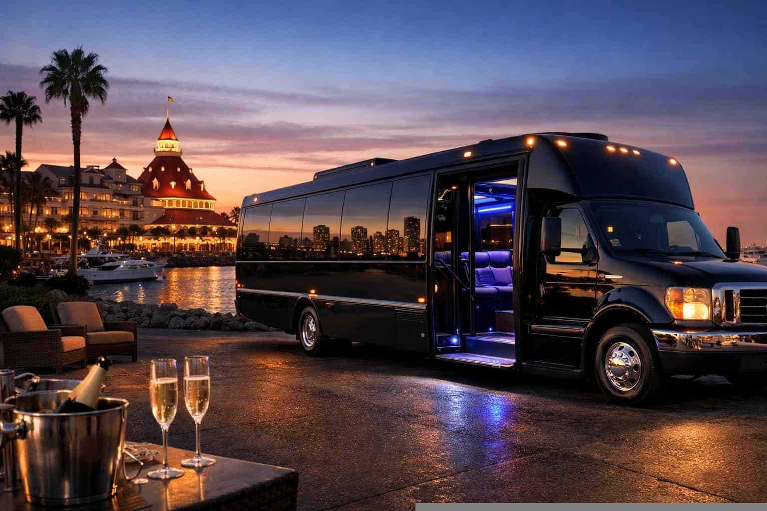 Limo Bus Rental Near Me Coronado CA