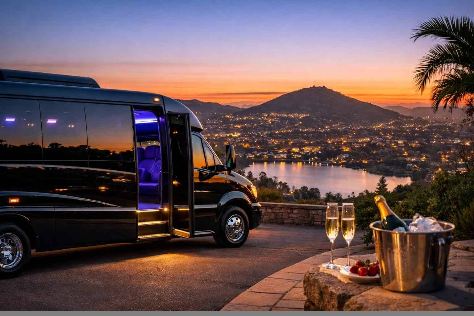 Limo Bus Rental Near Me La Mesa CA