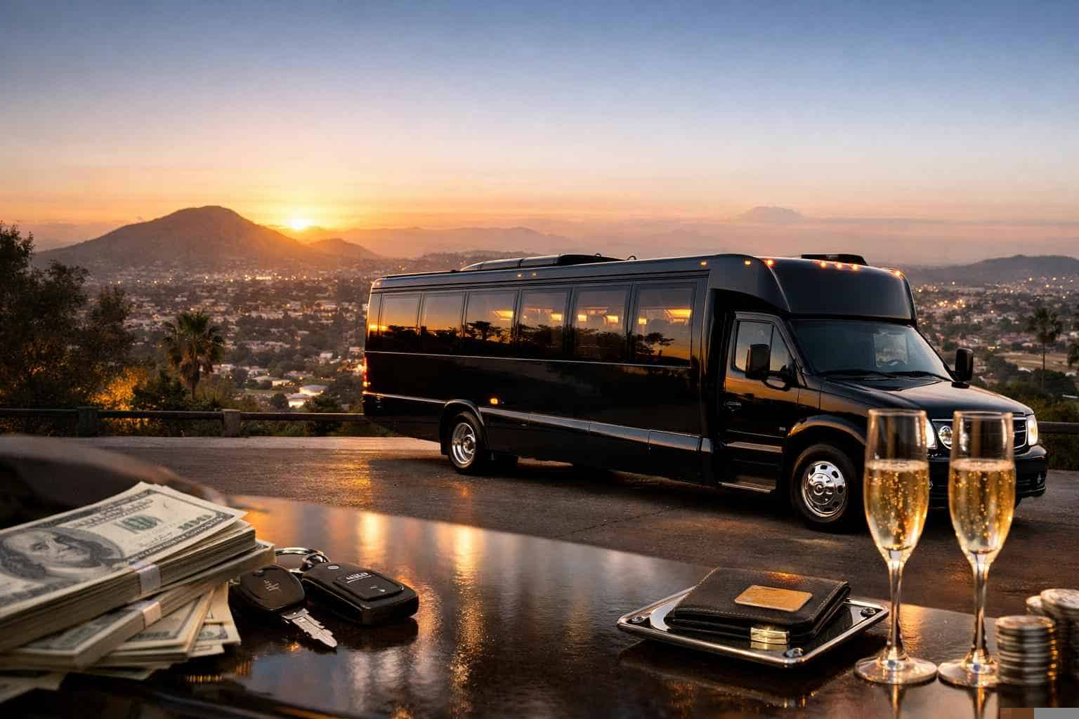 Limo Bus Rental Prices in La Mesa CA