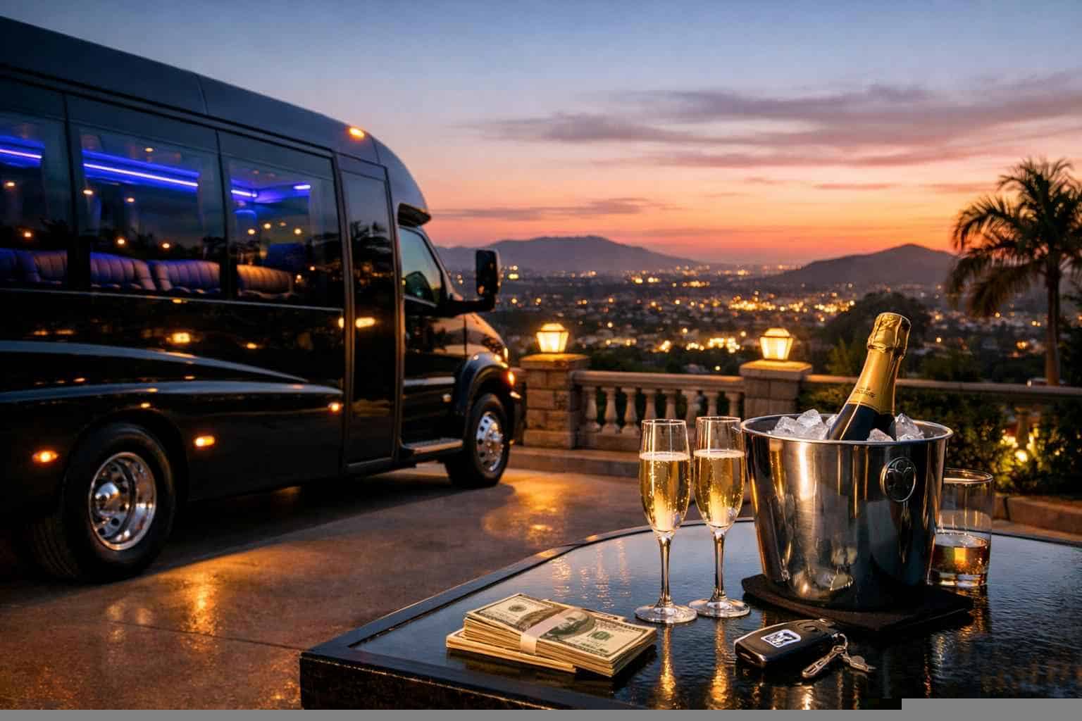 Limo Bus Rental Prices in Lemon Grove CA