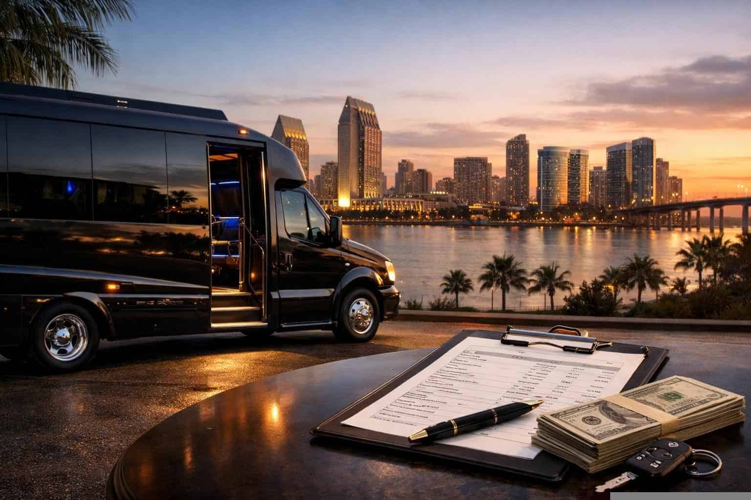 Limo Bus Rental Prices in National City CA