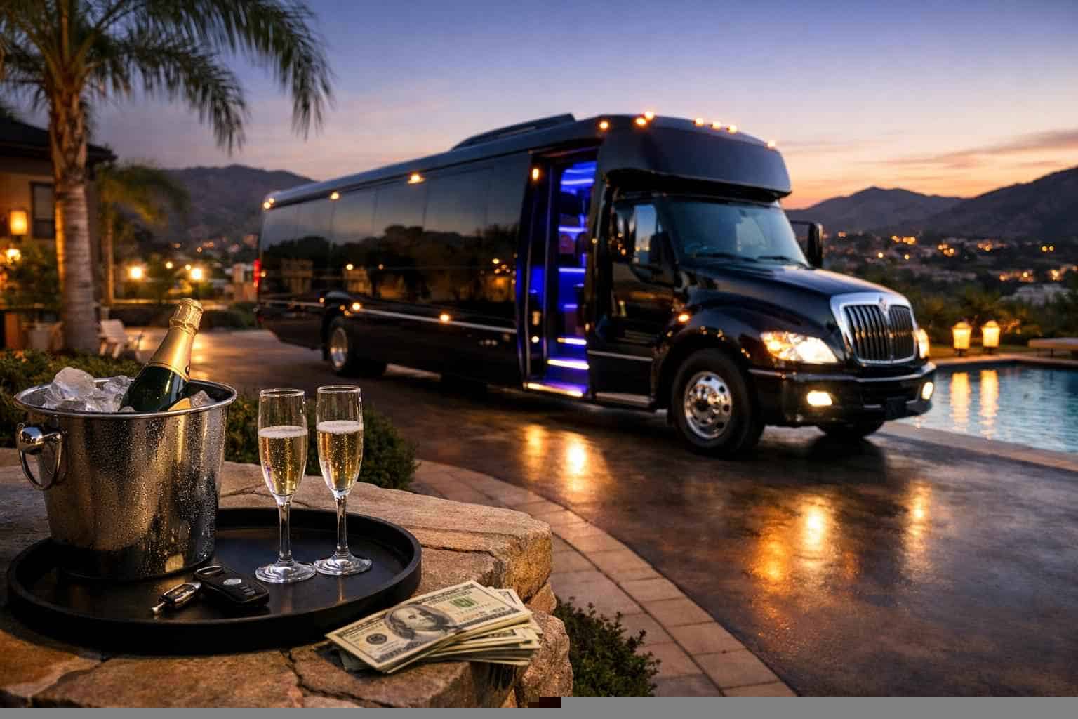 Limo Bus Rental Prices in Poway CA