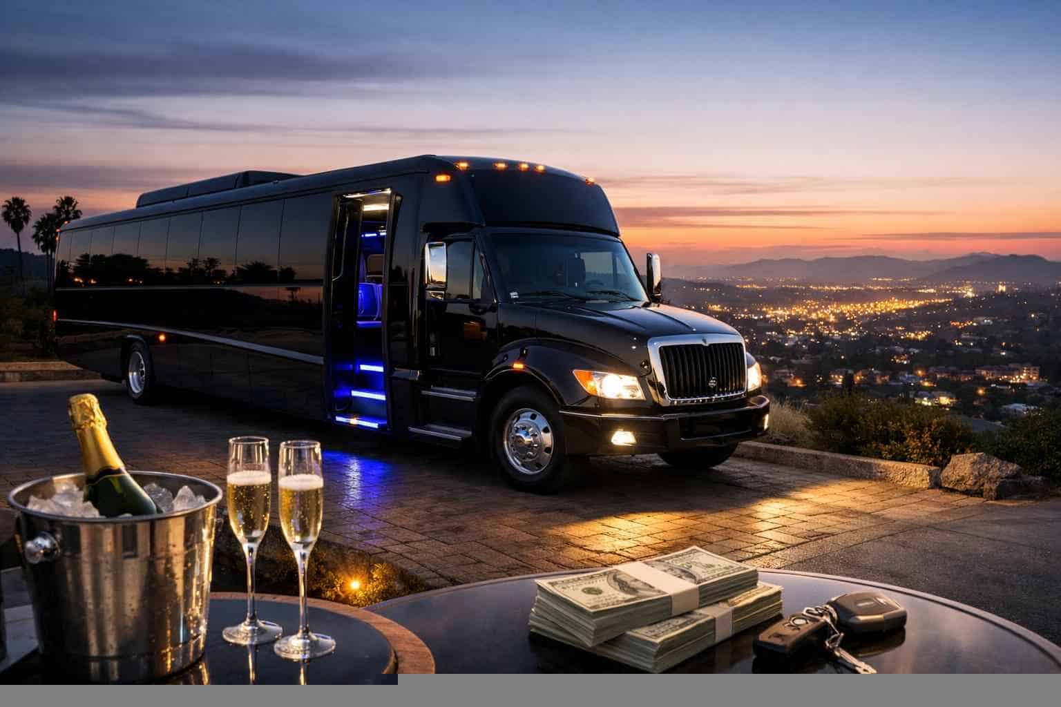 Limo Bus Rental Prices in Vista CA