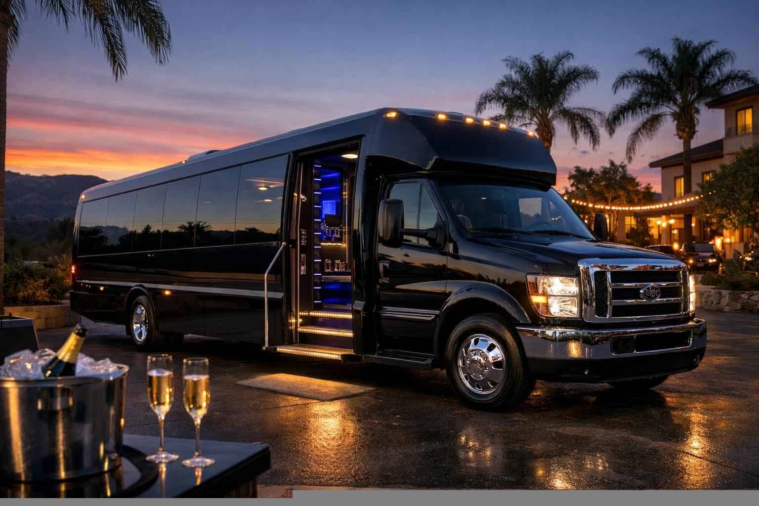 Limo Bus Service Santee CA
