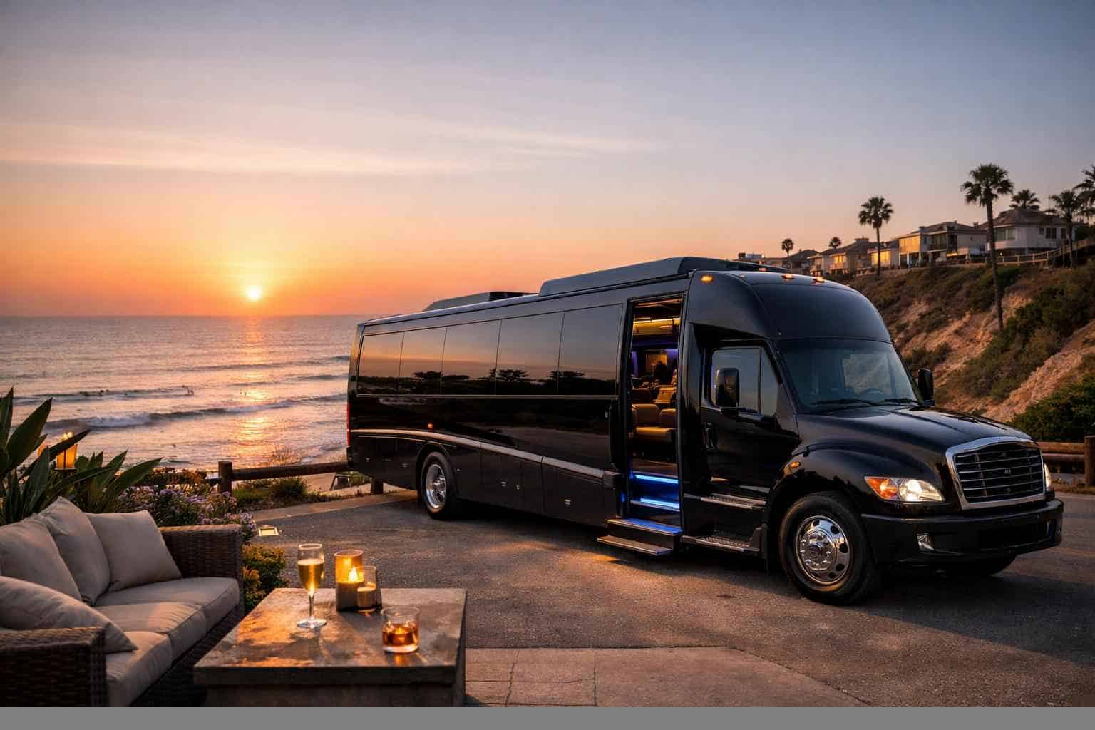 Limo Bus Service Solana Beach CA