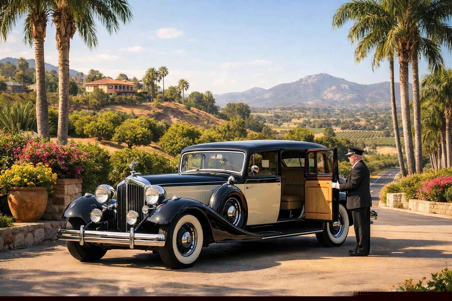 Luxury Antique Vehicle Rental with Driver in Lemon Grove California