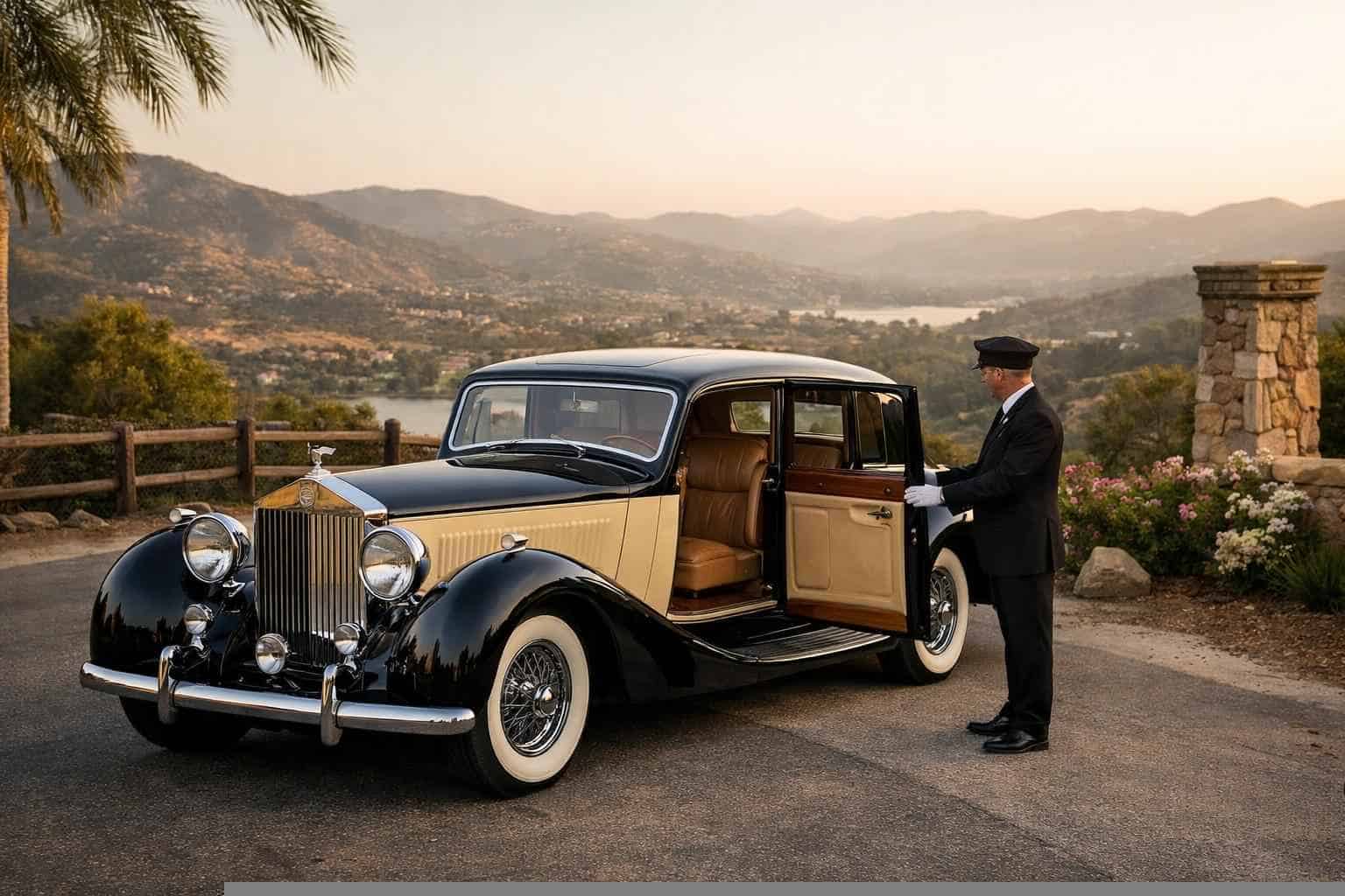 Luxury Antique Vehicle Rental with Driver in Poway California