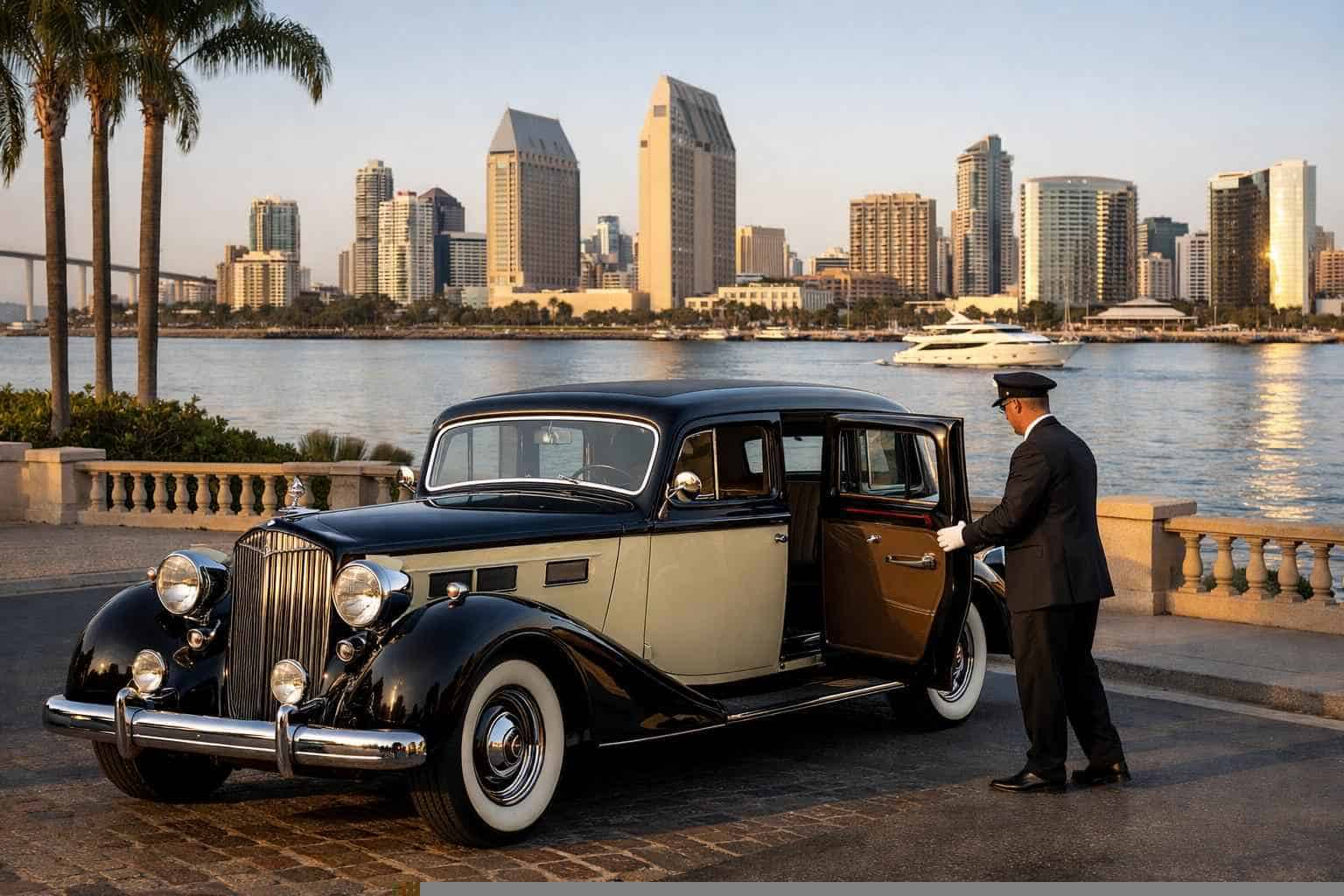 Luxury Antique Vehicle Rental with Driver in San Diego California