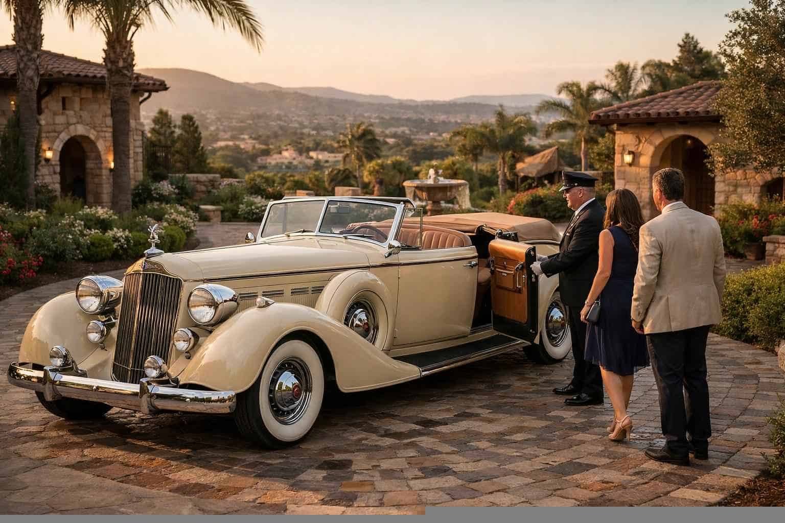 Luxury Antique Vehicle Rental with Driver in San Marcos California