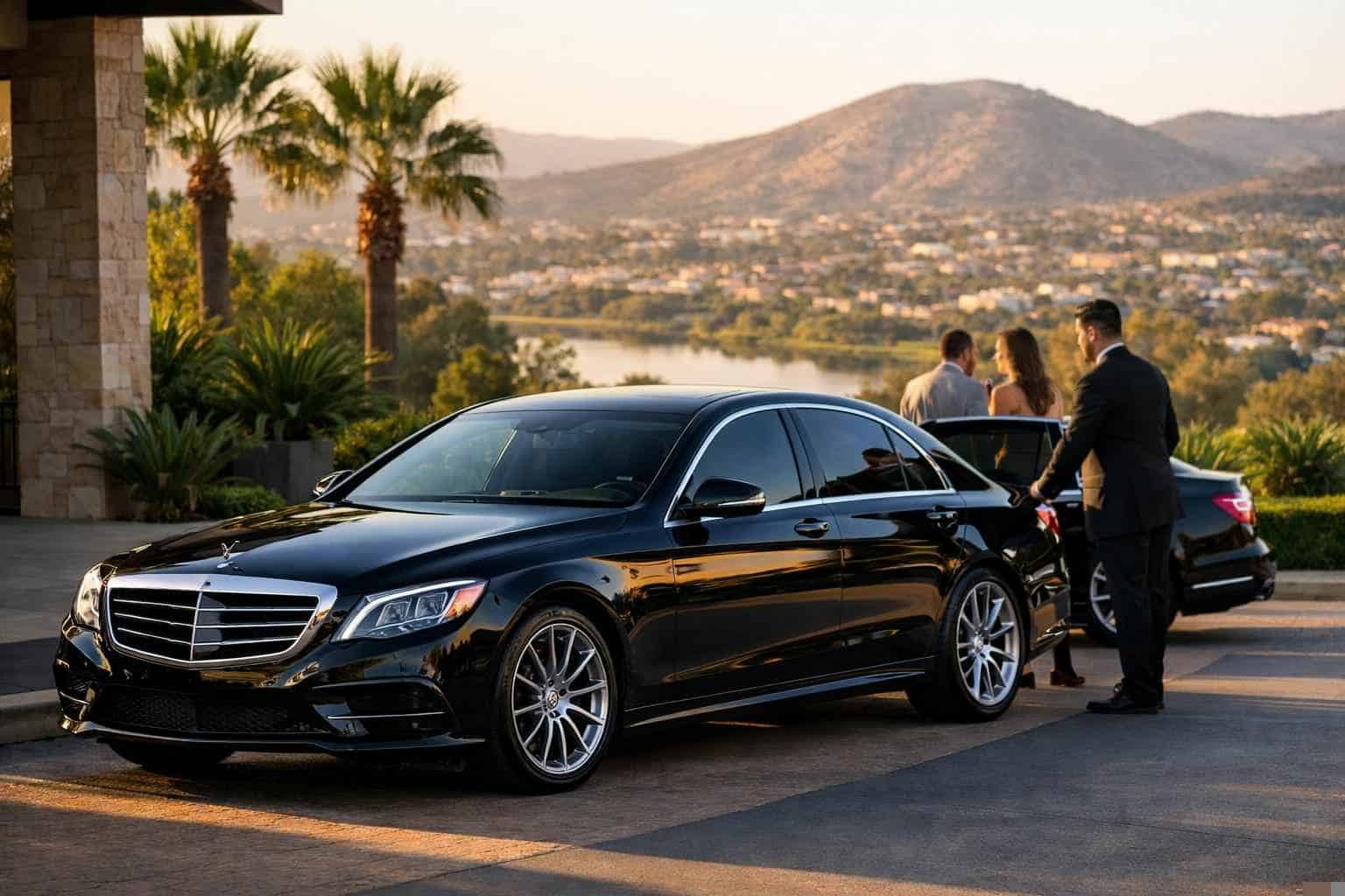 Luxury Black Car Service in Santee California