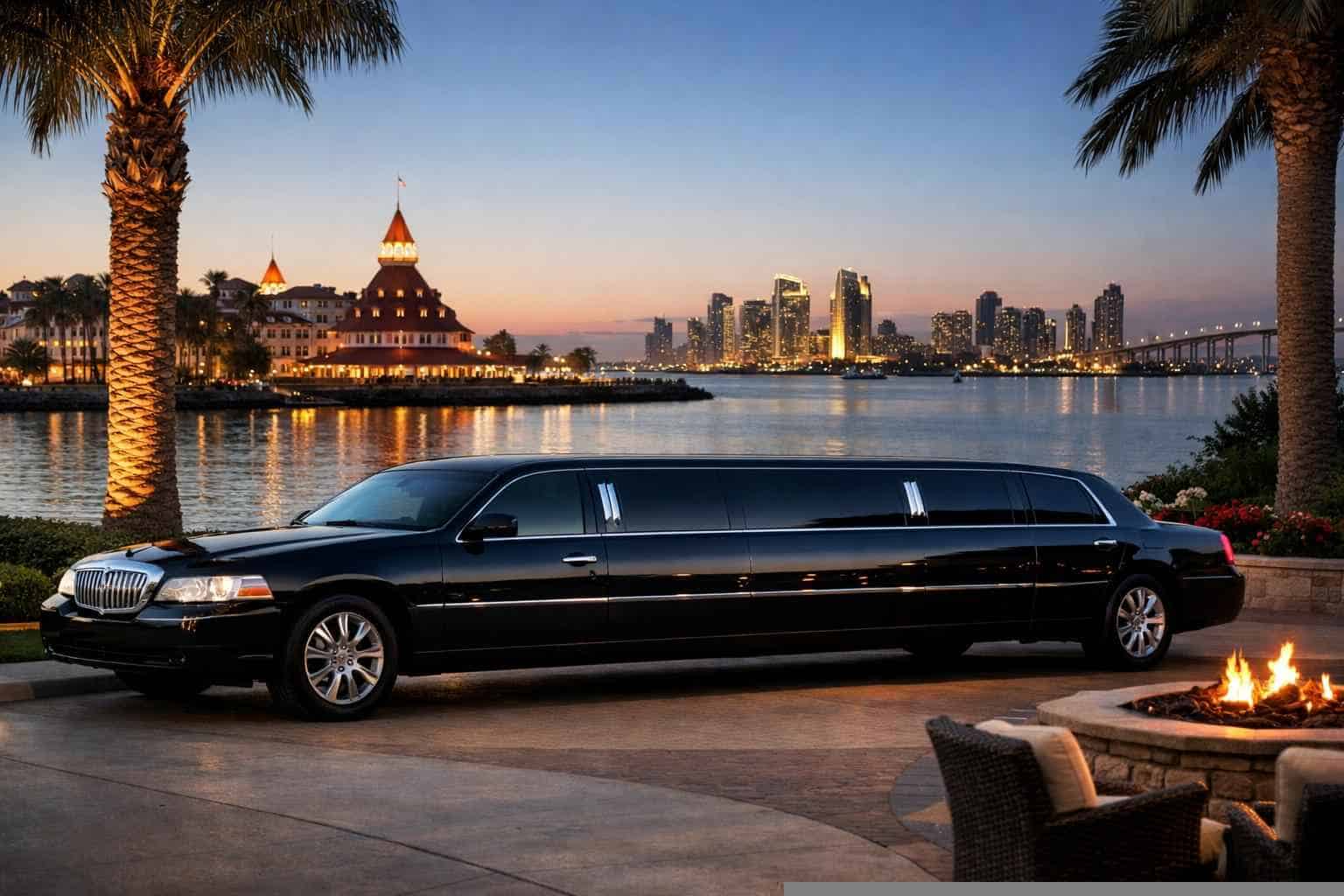 Luxury Black Limo Rental in Coronado California