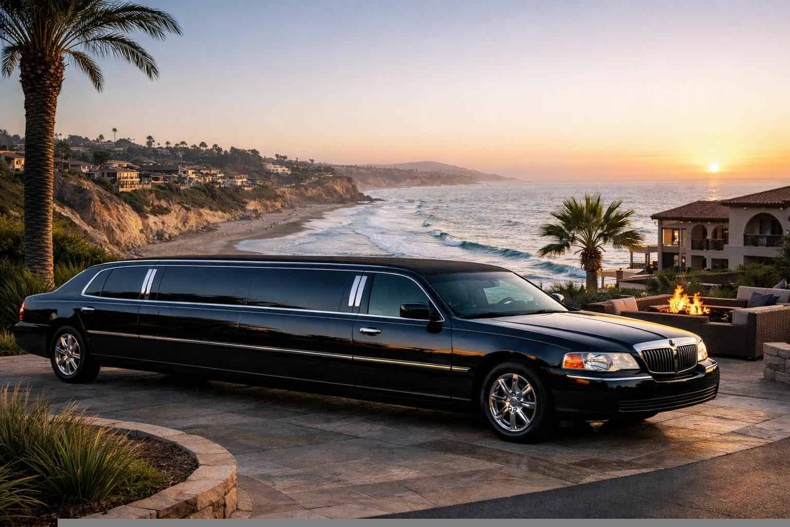 Luxury Black Limo Rental in Del Mar California