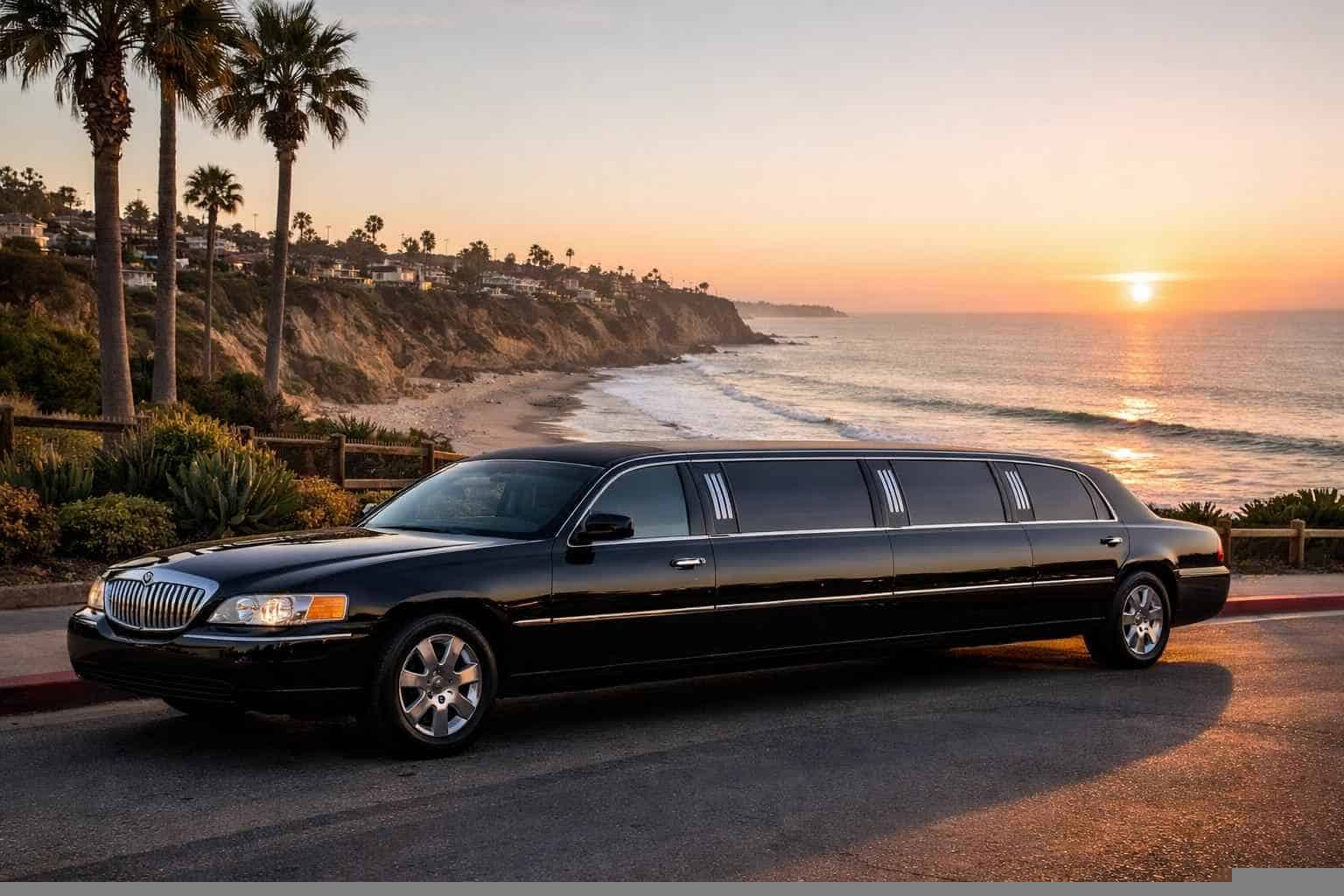 Luxury Black Limo Rental in Encinitas California