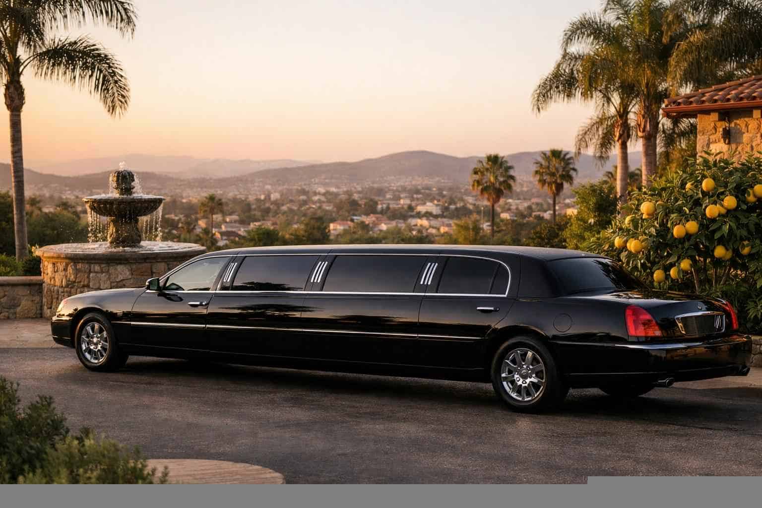 Luxury Black Limo Rental in Lemon Grove California