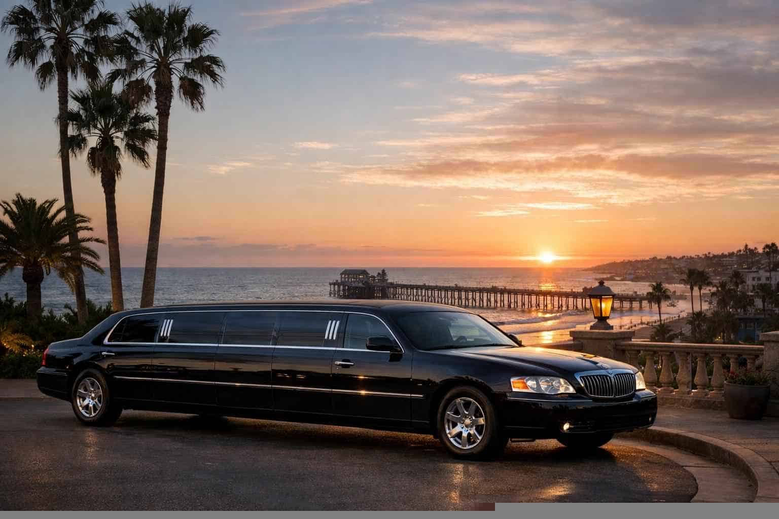 Luxury Black Limo Rental in Oceanside California