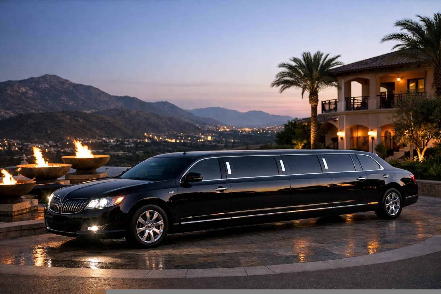 Luxury Black Limo Rental in Poway California