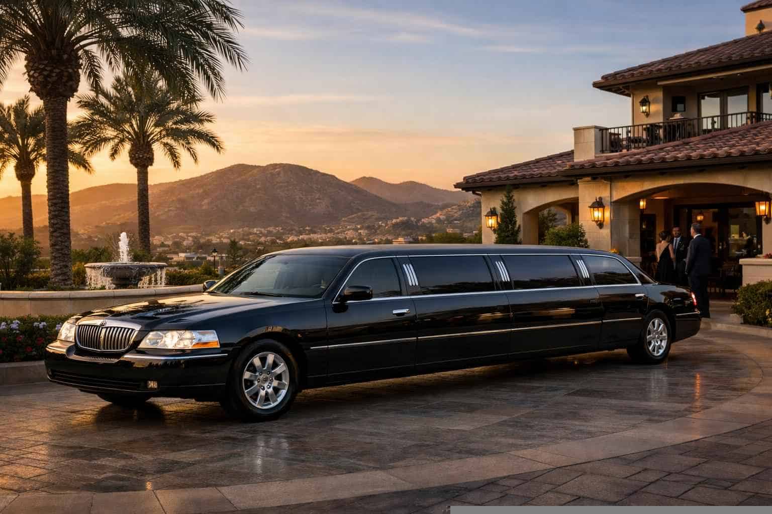 Luxury Black Limo Rental in San Marcos California