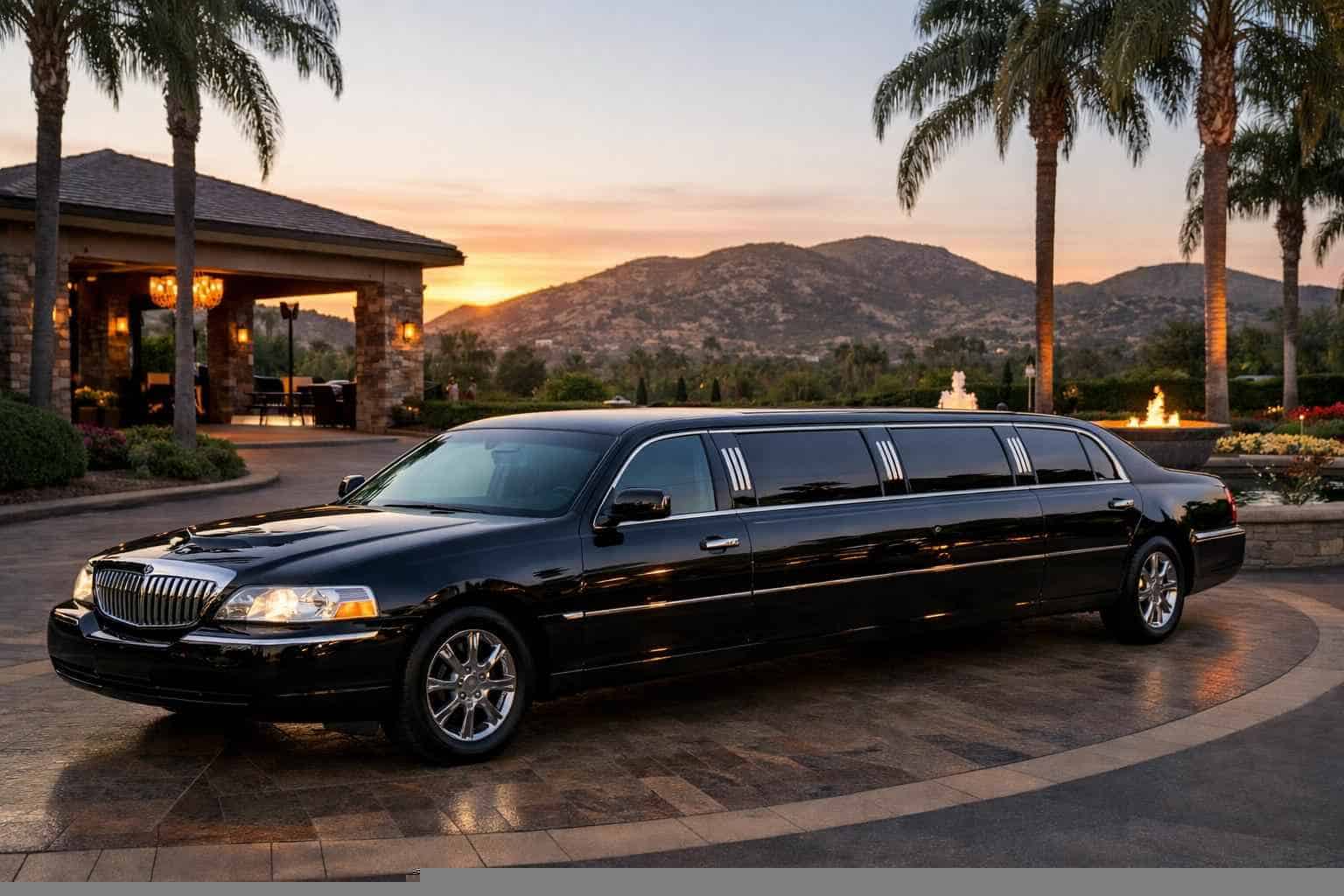 Luxury Black Limo Rental in Santee California
