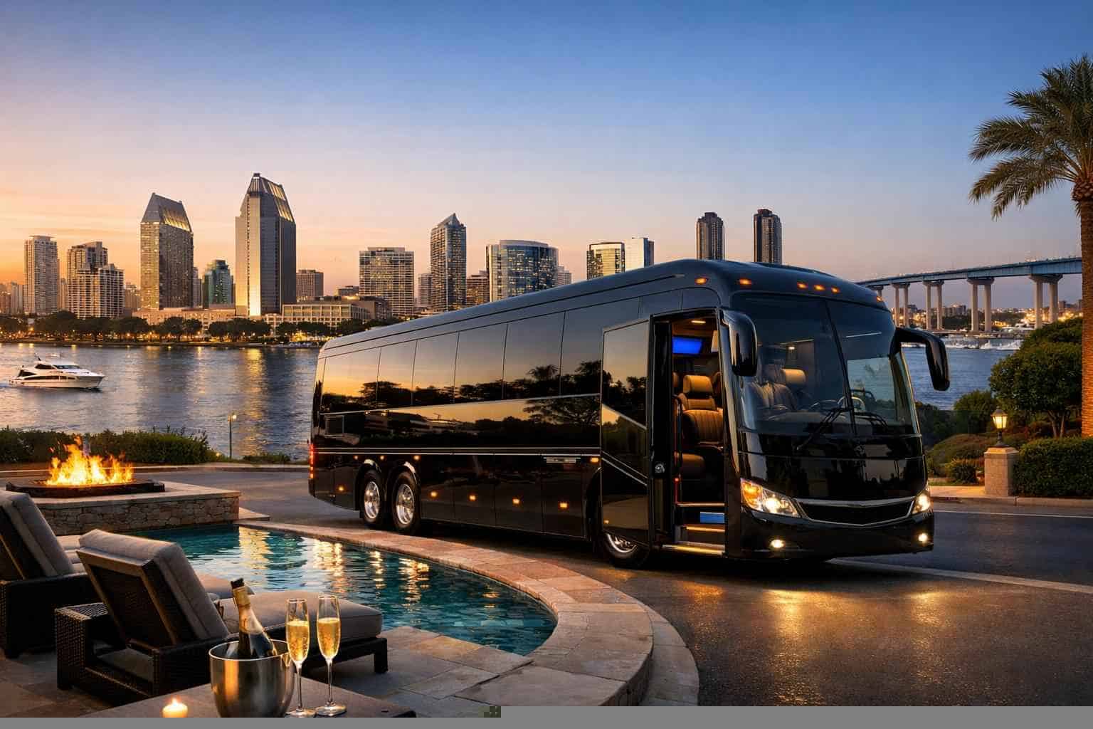 Luxury Bus Rental in San Diego California