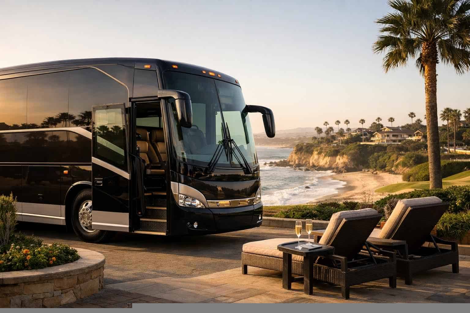 Luxury Charter Bus Rental in Carlsbad California