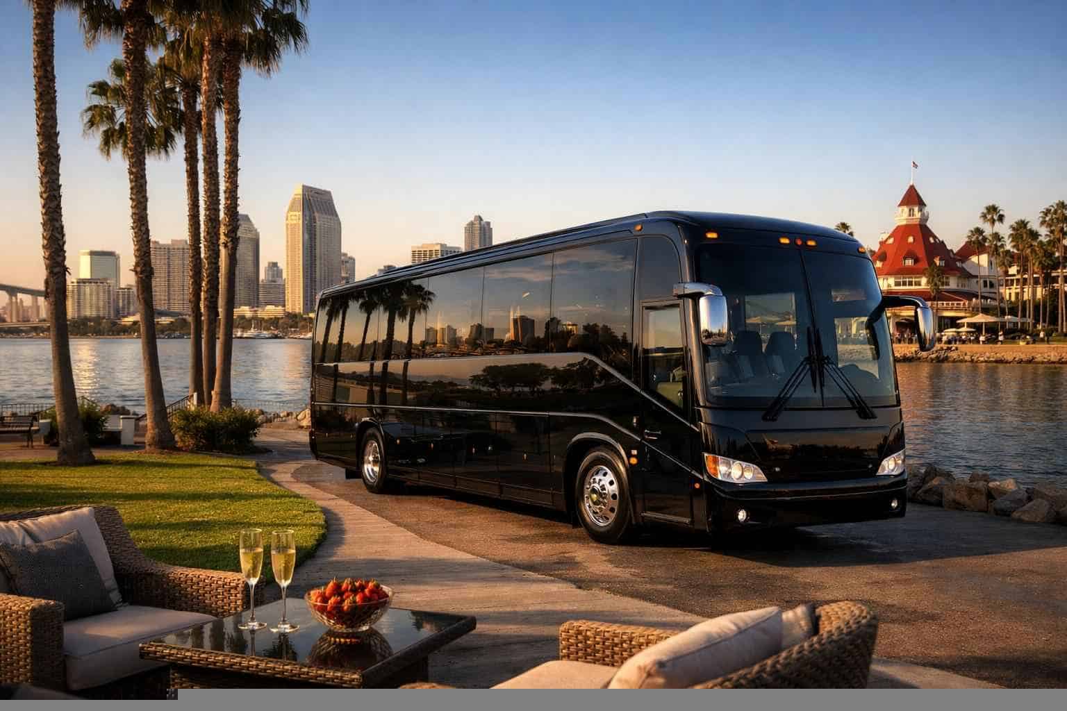 Luxury Charter Bus Rental in Coronado California