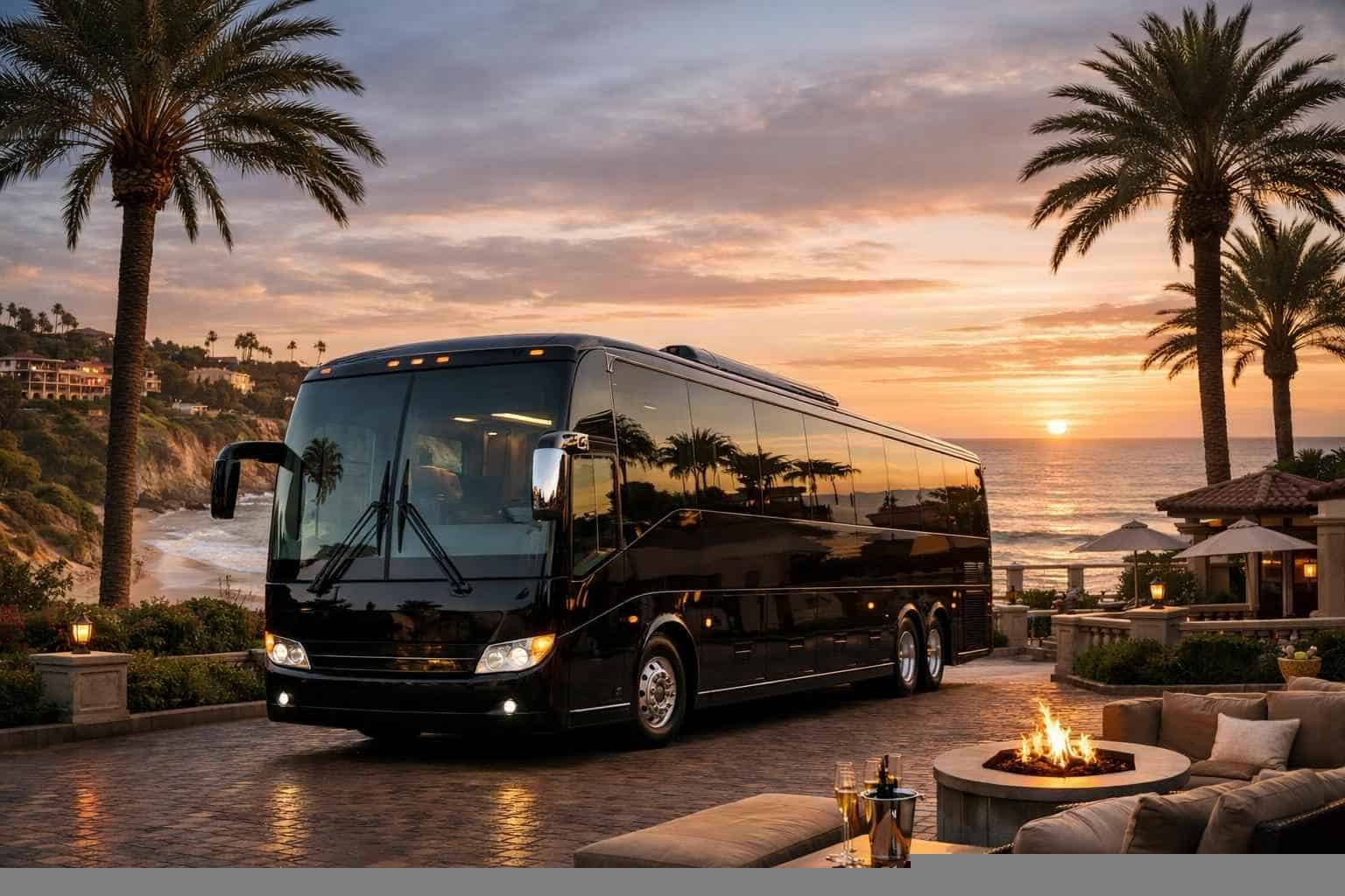 Luxury Charter Bus Rental in Del Mar California