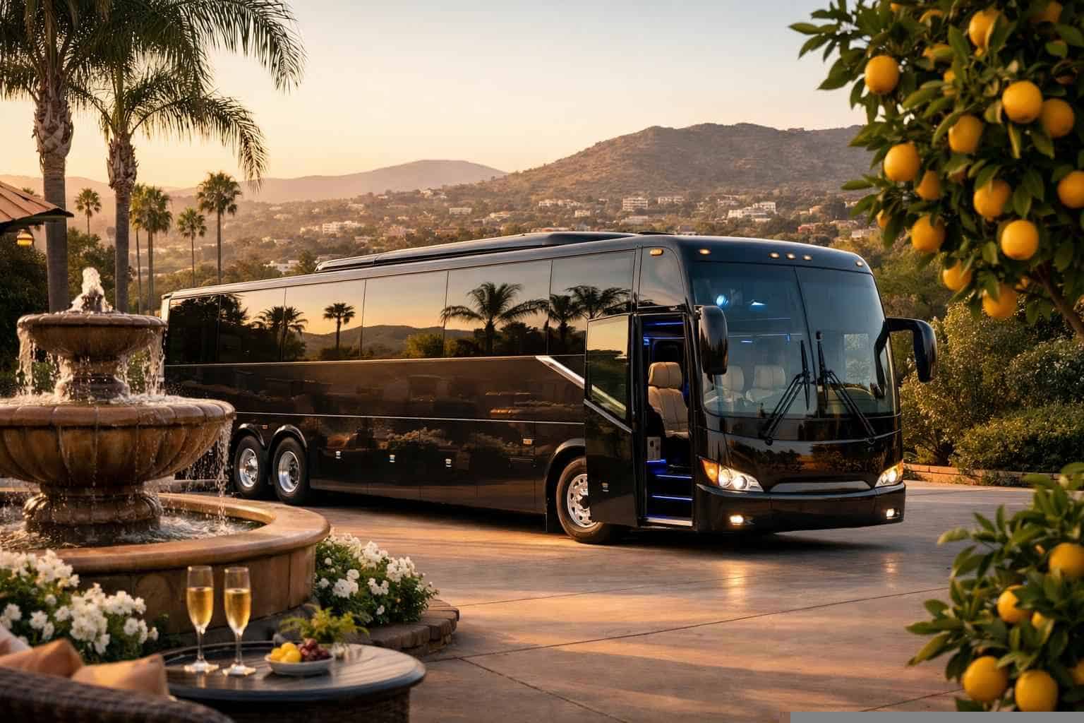 Luxury Charter Bus Rental in Lemon Grove California