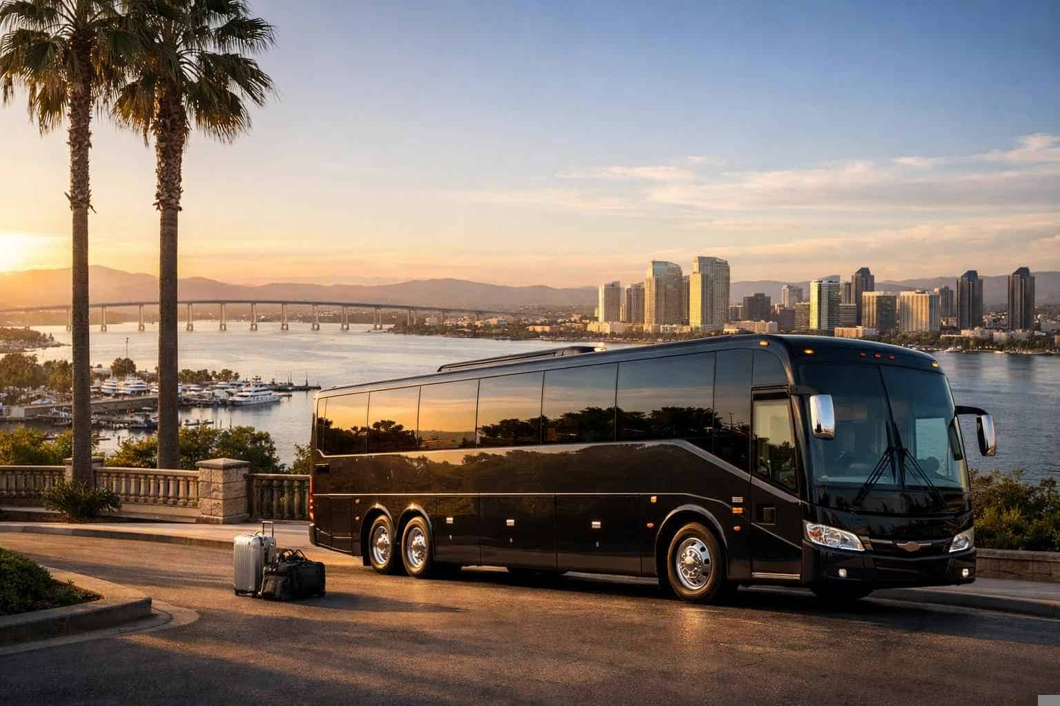 Luxury Charter Bus Rental in National City California
