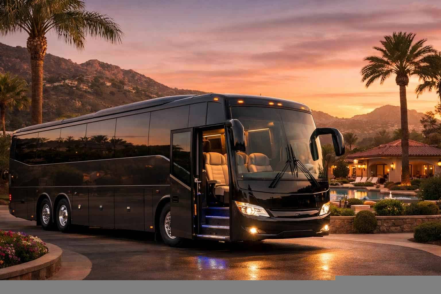 Luxury Charter Bus Rental in Poway California