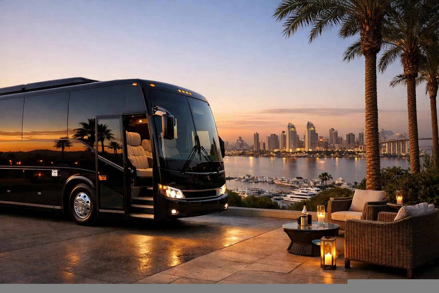 Luxury Charter Bus Rental in San Diego California