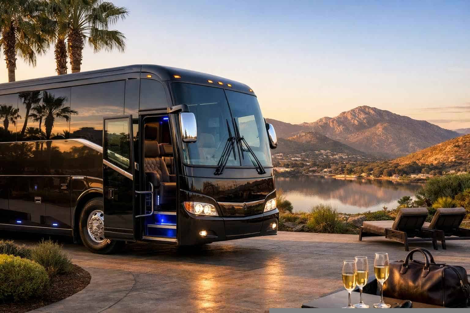 Luxury Charter Bus Rental in Santee California