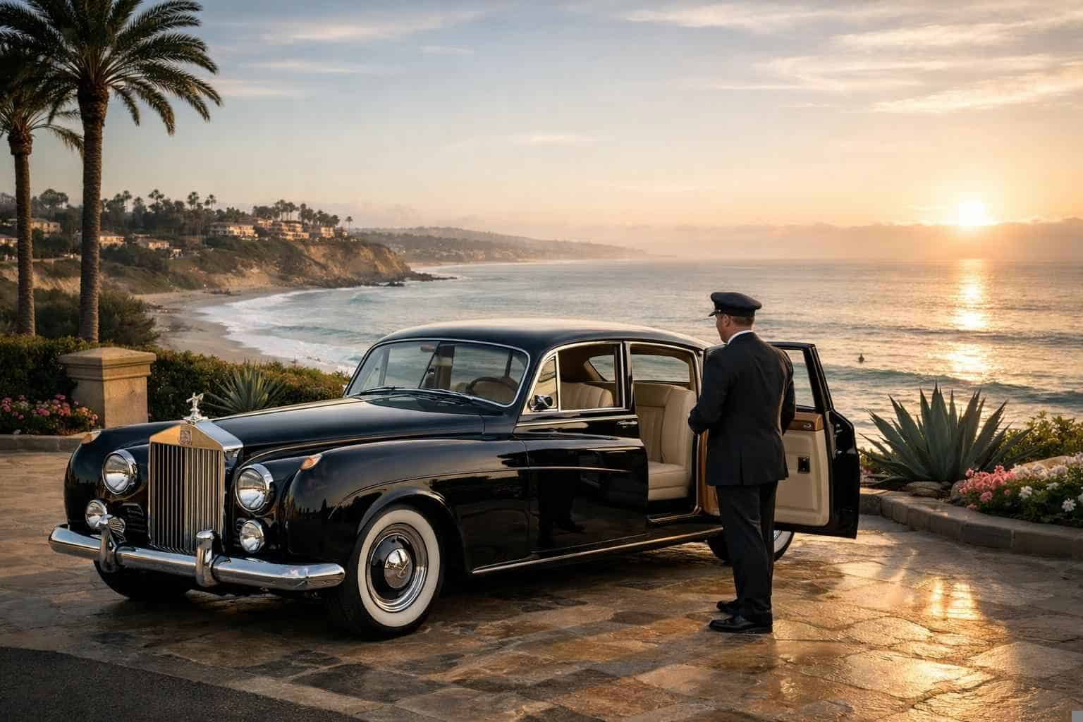 Luxury Classic Car Chauffeur Service in Carlsbad California
