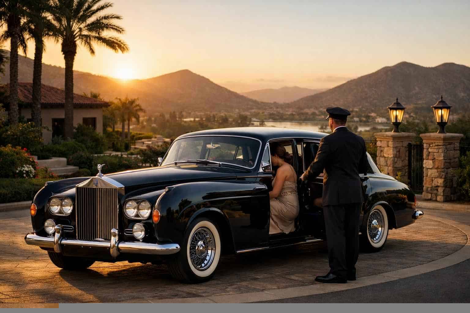 Luxury Classic Car Chauffeur Service in Santee California