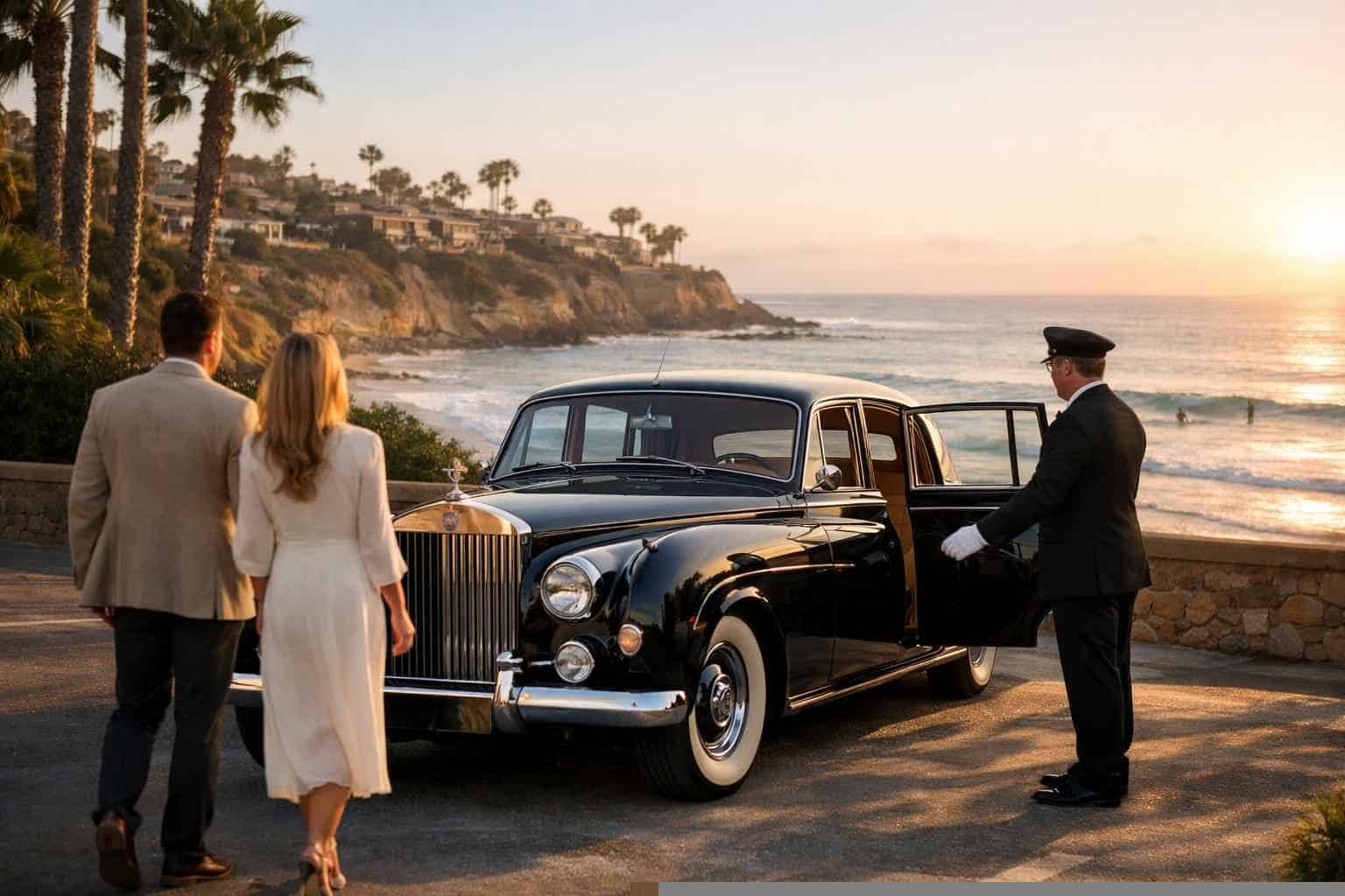 Luxury Classic Car Chauffeur Service in Solana Beach California