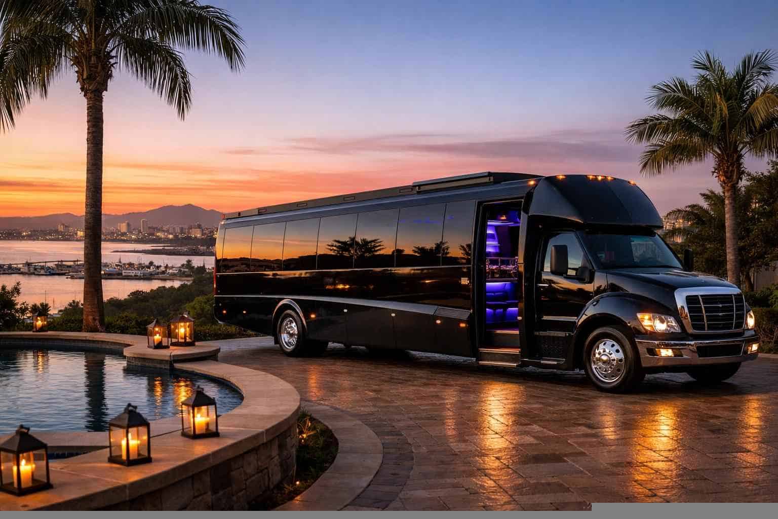 Luxury Limo Bus Rental in Chula Vista California