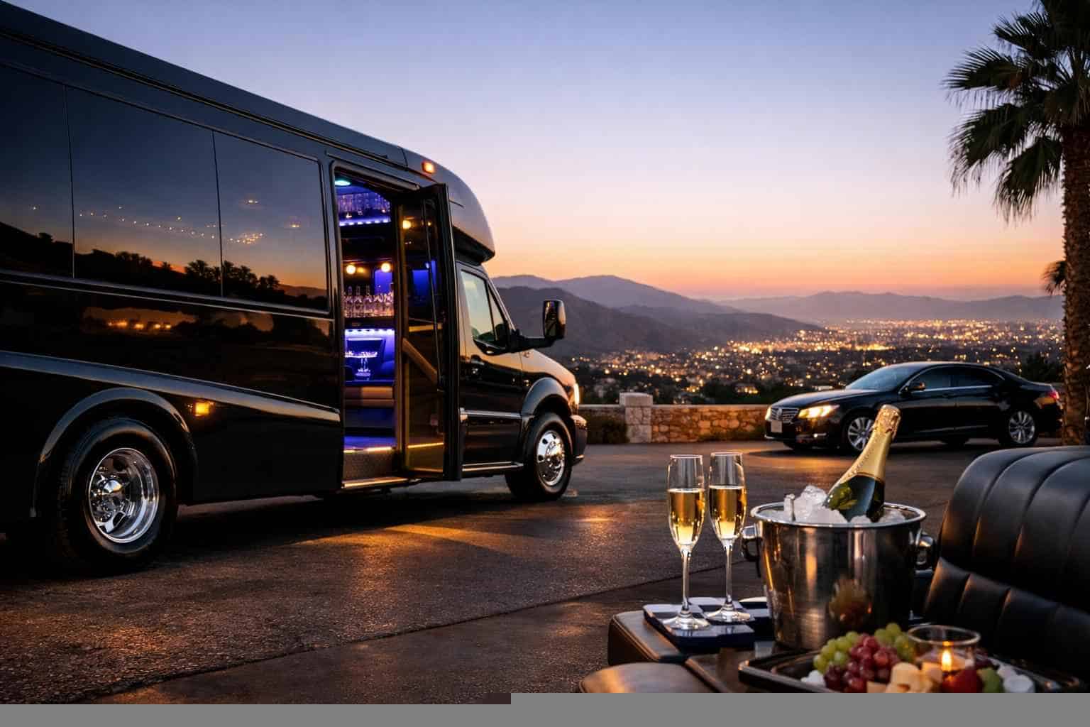 Luxury Limo Bus Rental in El Cajon California