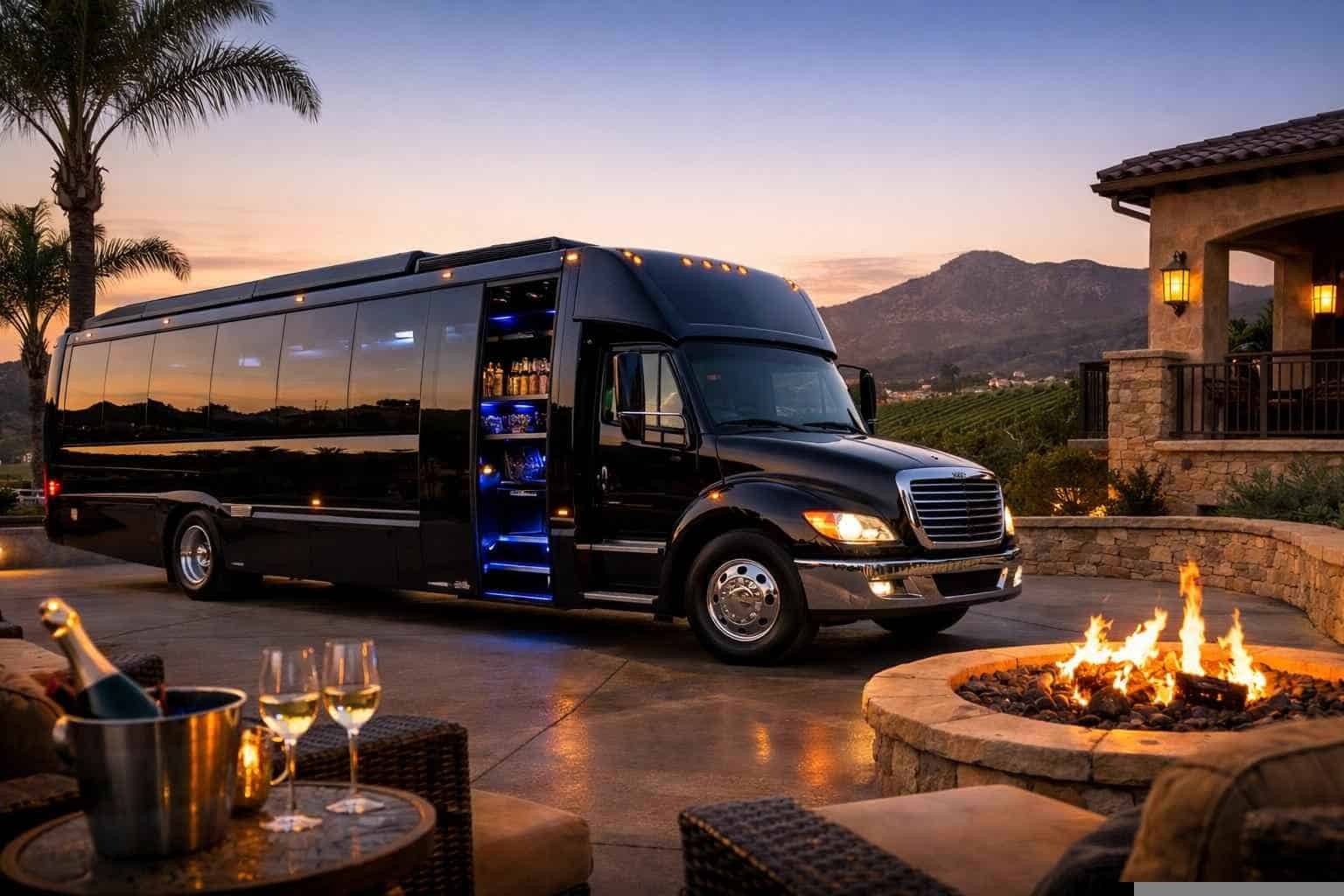 Luxury Limo Bus Rental in Escondido California