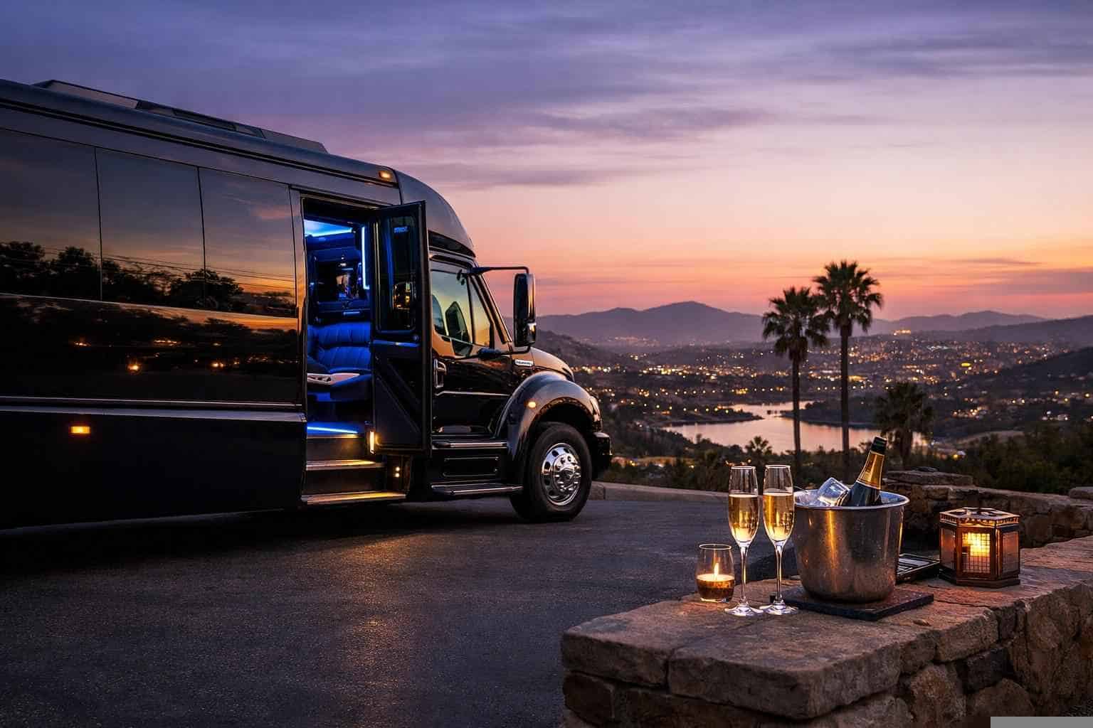 Luxury Limo Bus Rental in La Mesa California