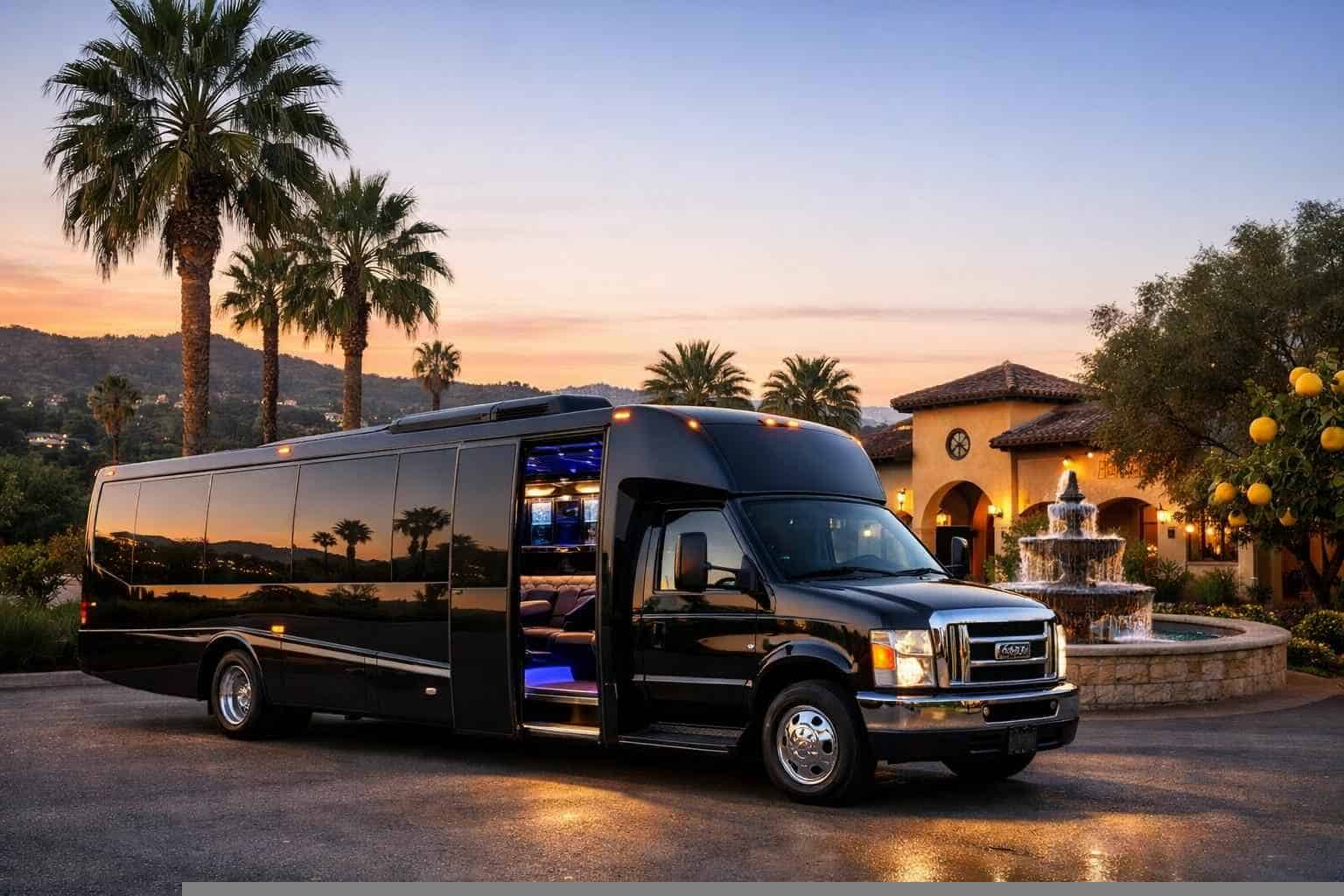Luxury Limo Bus Rental in Lemon Grove California