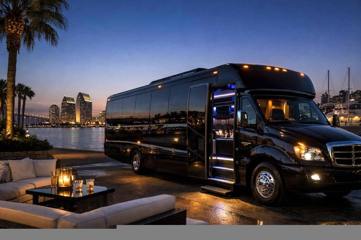 Luxury Limo Bus Rental in National City California