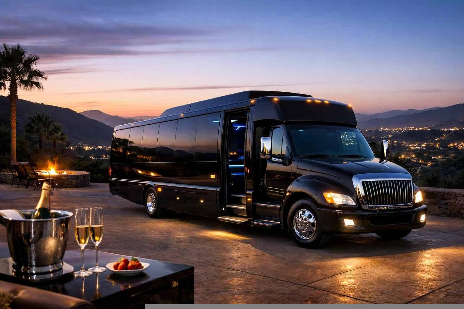 Luxury Limo Bus Rental in Poway California